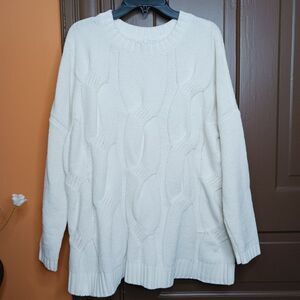 J. Jill Chenille Women's XS Oversize Relaxed Cable Knit Sweater